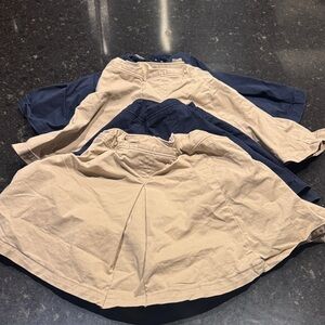 GAP Kids uniform skirts 2 navy size 7 1 khaki 7 1 khaki 7slim